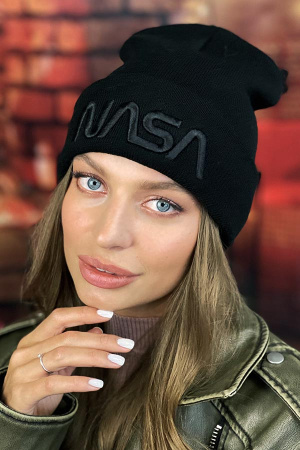 Шапка «НАСА» (5157) (черный)