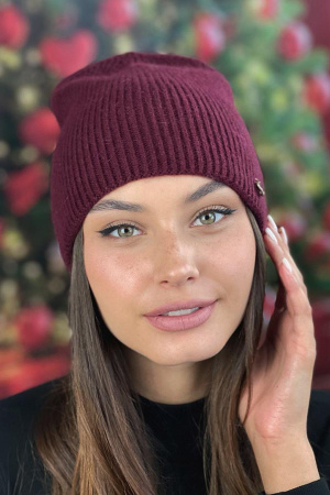 Шапка «Ажен» (4984) (бордовый)