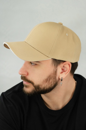Бейсболка мужская «Soft Ray» (1520) (бежевый)