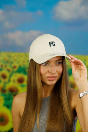 Бейсболка "FG" (1637) (светло-бежевый)