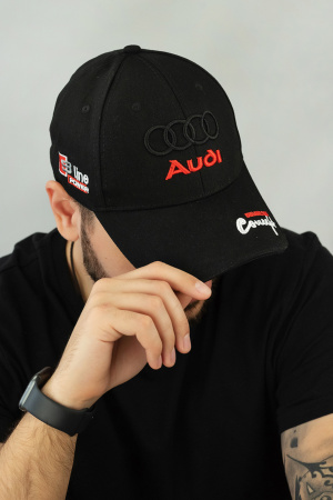 Бейсболка мужская «Audi Racing» (1676) (черный)