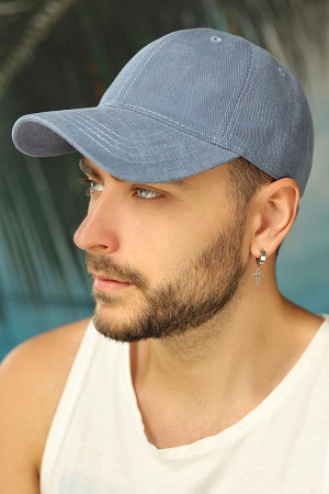 Мужская бейсболка «Fashion cap» (1613) (голубой)