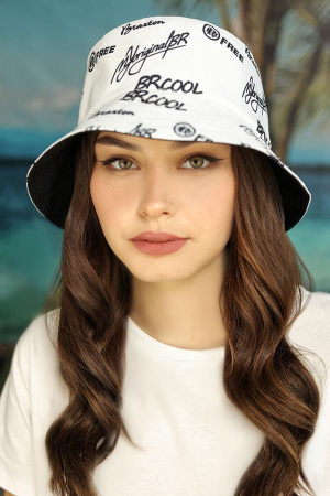 Двухсторонняя панама «BR Cool» (1424) (белый + черный, M)