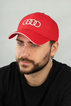 Бейсболка мужская «Audi» (1677) (красный)