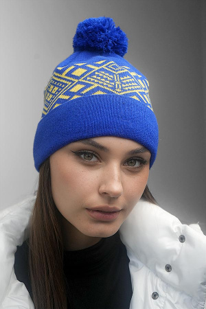 Шапка «Skier» (7217) (электрик + желтый)