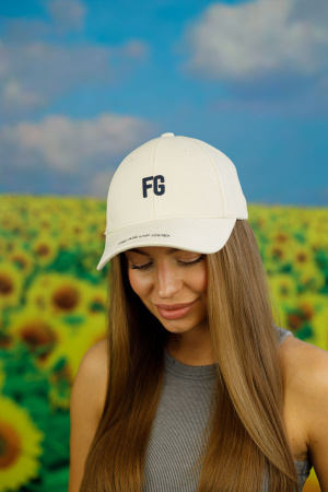 Бейсболка "FG" (1637) (светло-бежевый)