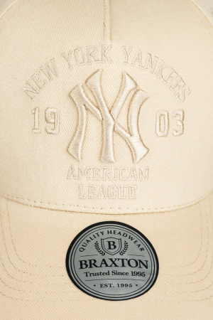 Бейсболка трекерка пятиклинка унисекс New York Yankees (1557)  (бежевый)