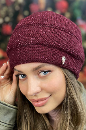 Шапка «Миа» (5502) (бордовый)