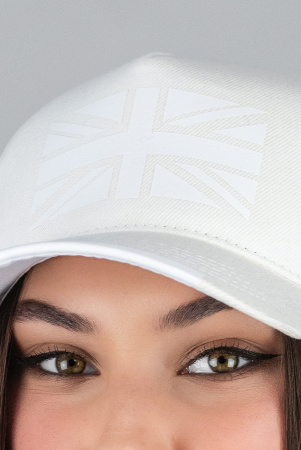 Кепка - трекерка унисекс "England Flag Rolll" (1539) (белый)
