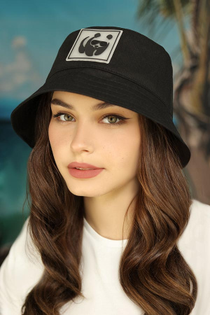 Панама «Cool panda» (1410) (черный)
