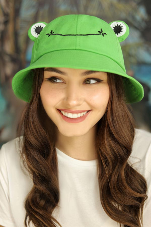 Панама «Smiling frog» (1622) (зеленый)