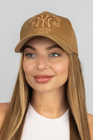 Бейсболка трекерка пятиклинка унисекс New York Yankees (1557)  (кемел)