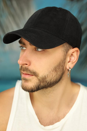 Мужская бейсболка «Fashion cap» (1613) (черный)