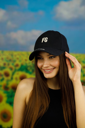 Бейсболка "FG" (1637) (черный)